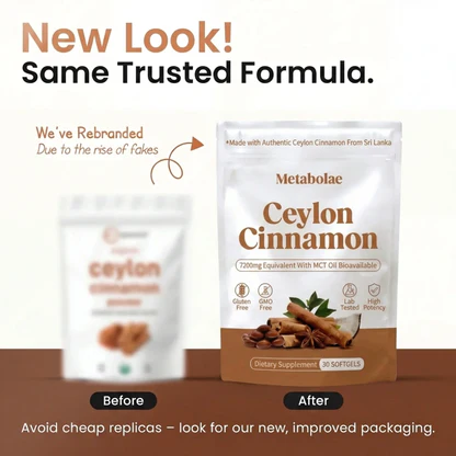 Ceylon Cinnamon 7200mg Equivalent with MCT Oil